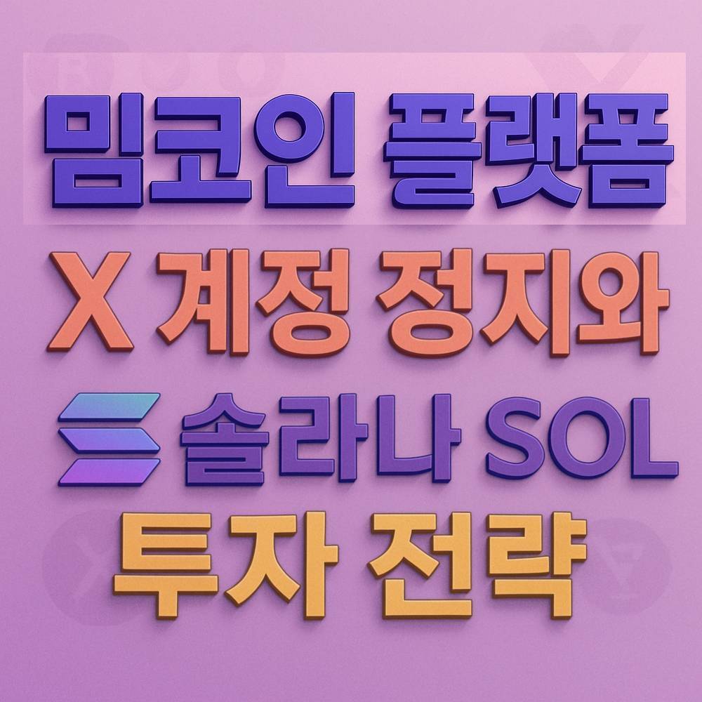 밈코인 플랫폼 X 계정 정지와 솔라나 전략