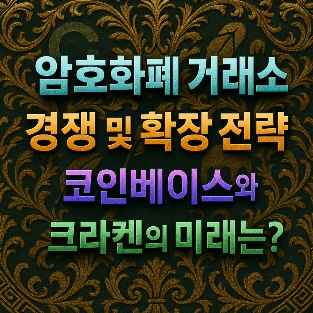 바로크 골드 패턴 위에 다섯 줄 한글 텍스트가 그라데이션 3D 효과로 중앙 정렬된 포스터