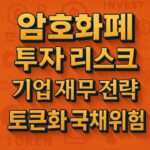 암호화폐 투자 리스크에 대한 시각적 경고와 전략적 접근을 표현한 이미지