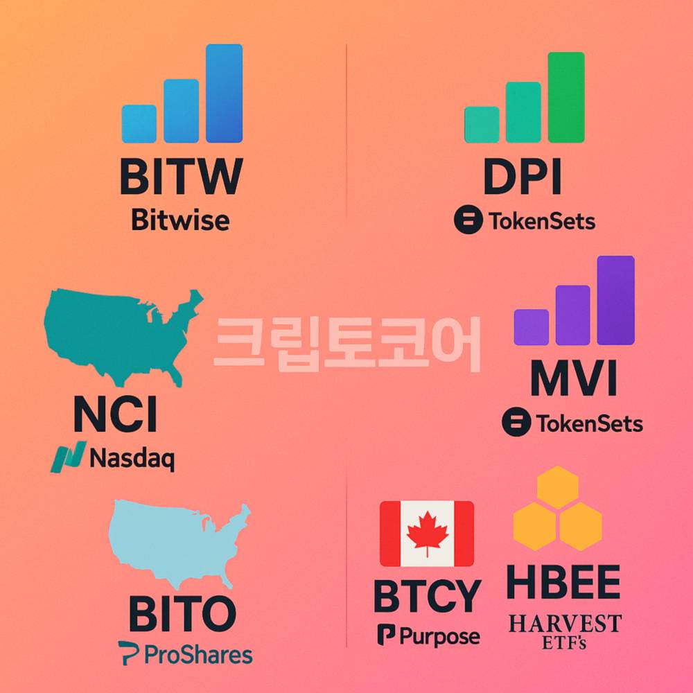암호화폐 인덱스·ETF 한눈에 보는 인포그래픽