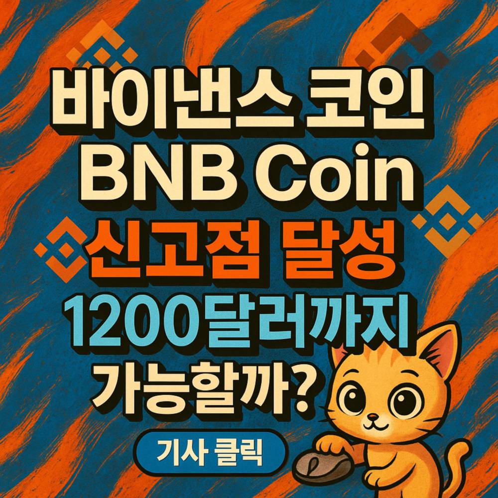 BNB 코인 신고점 달성 1200달러 전망 인포그래픽