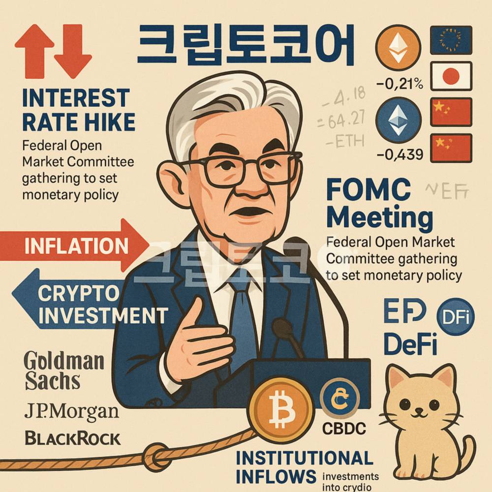 암호화폐 시장에 영향을 미치는 연준 통화정책 관련 인포그래픽