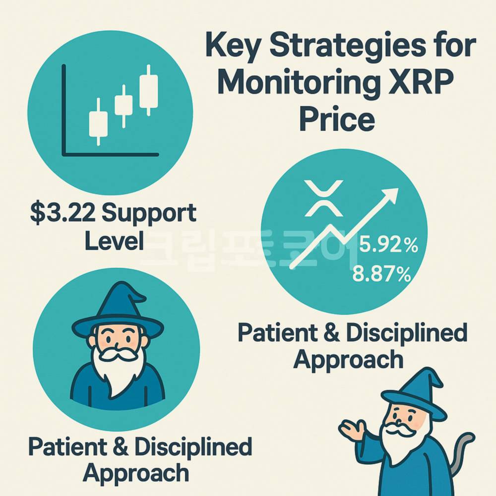 XRP 가격 모니터링 핵심 전략 인포그래픽