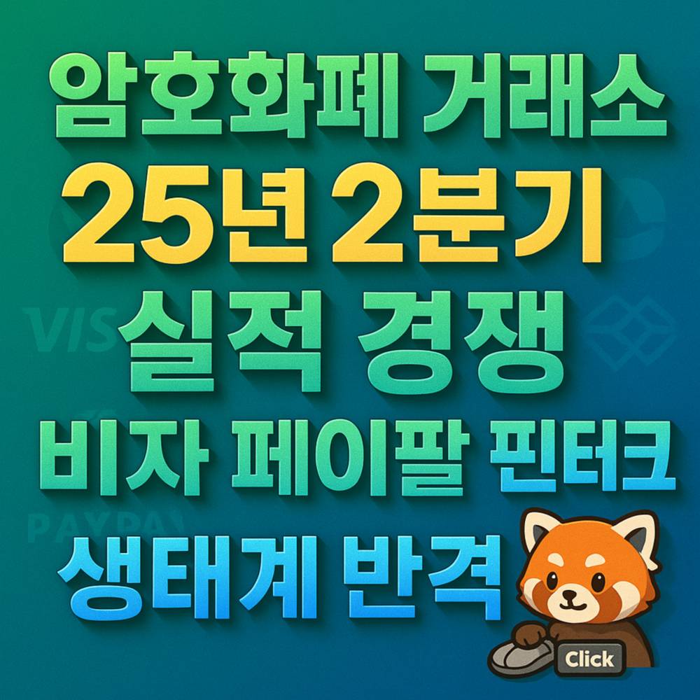 암호화폐 거래소 실적 경쟁을 강조한 디지털 그래픽 디자인