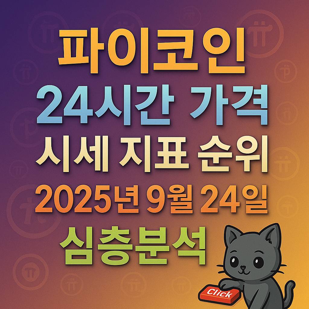파이코인 24시간 가격·시세 지표 순위 심층분석 포스터