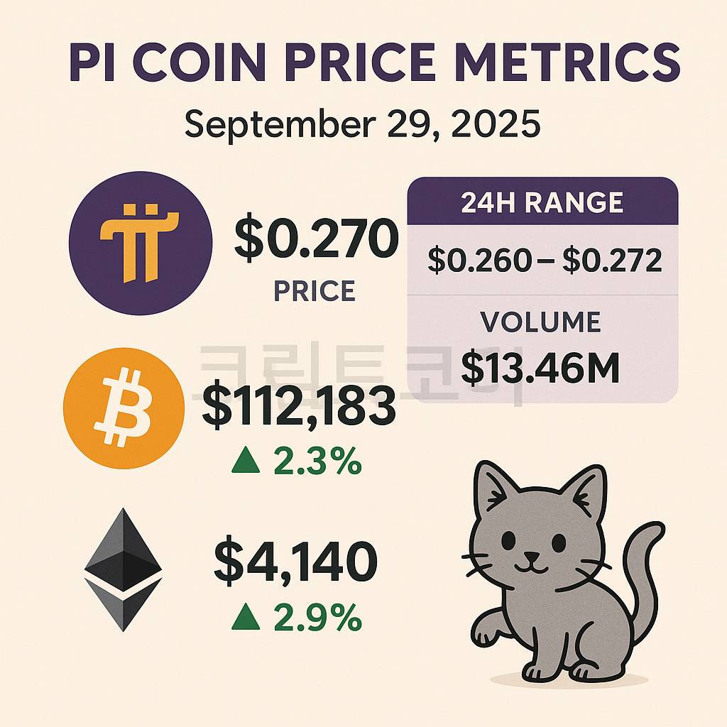 Pi Coin 가격 정보 인포그래픽