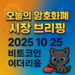 오늘의 암호화폐 시장 브리핑, 2025 10 25, 비트코인 이더리움 인포그래픽