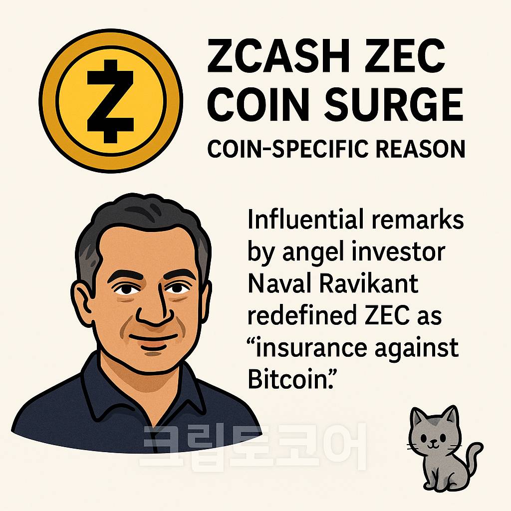 Zcash ZEC 코인 폭등 원인을 설명하는 인포그래픽