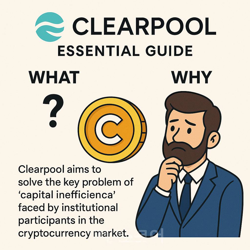 클리어풀(Clearpool) 프로젝트의 목적과 문제 해결 방향을 요약한 인포그래픽