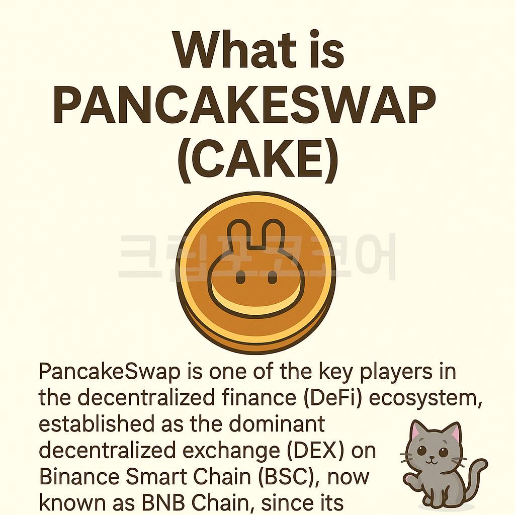 팬케이크스왑 CAKE 코인을 설명하는 인포그래픽