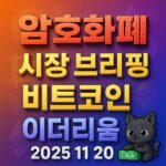 암호화폐 시장 브리핑 2025년 11월 20일 – 비트코인 이더리움 메인 표지 인포그래픽