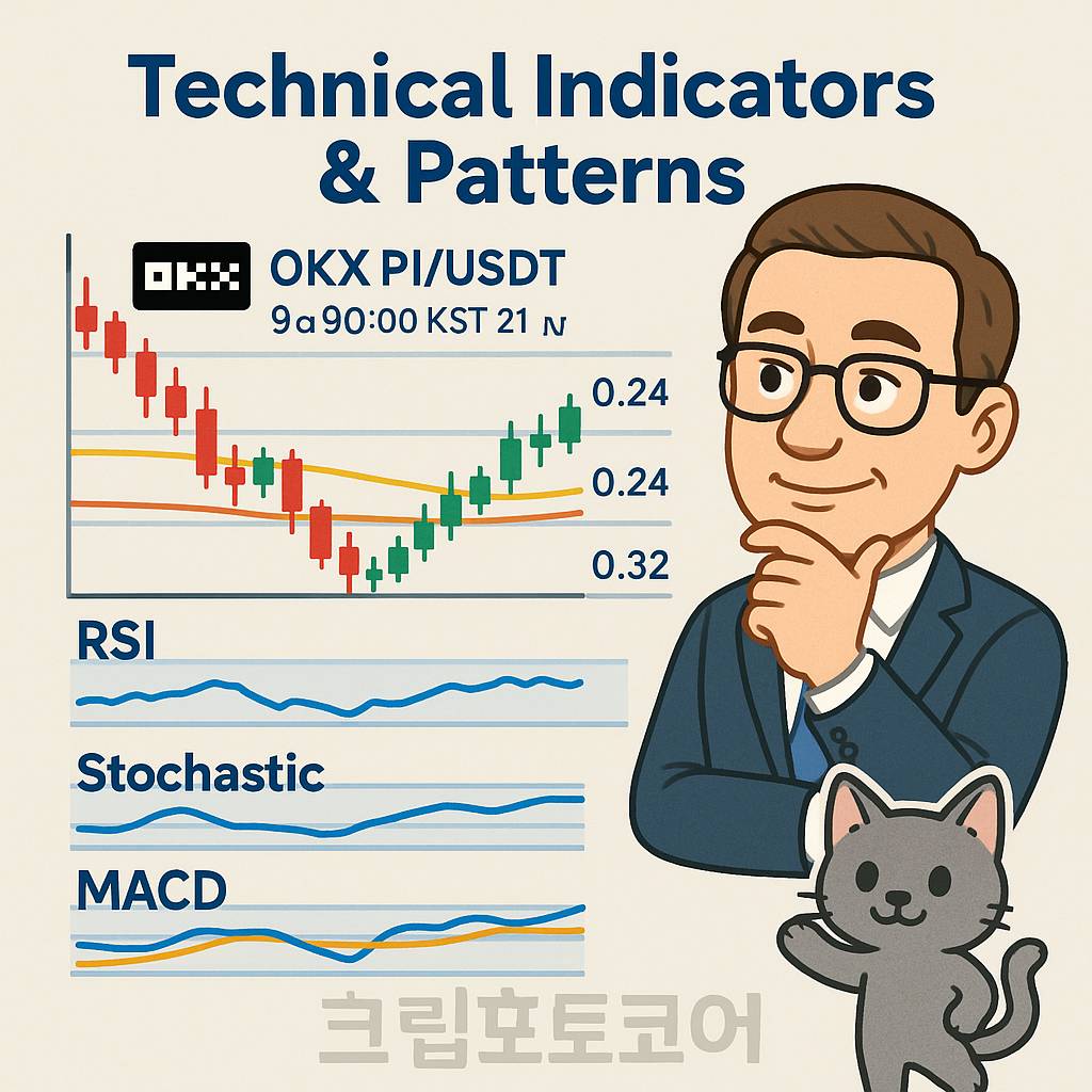 파이코인 기술적 지표 패턴 인포그래픽
