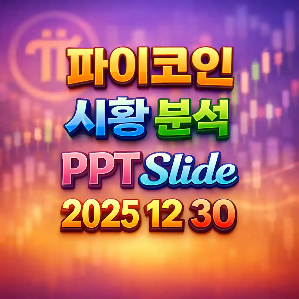 2025년 12월 30일 파이코인 시황 분석 슬라이드
