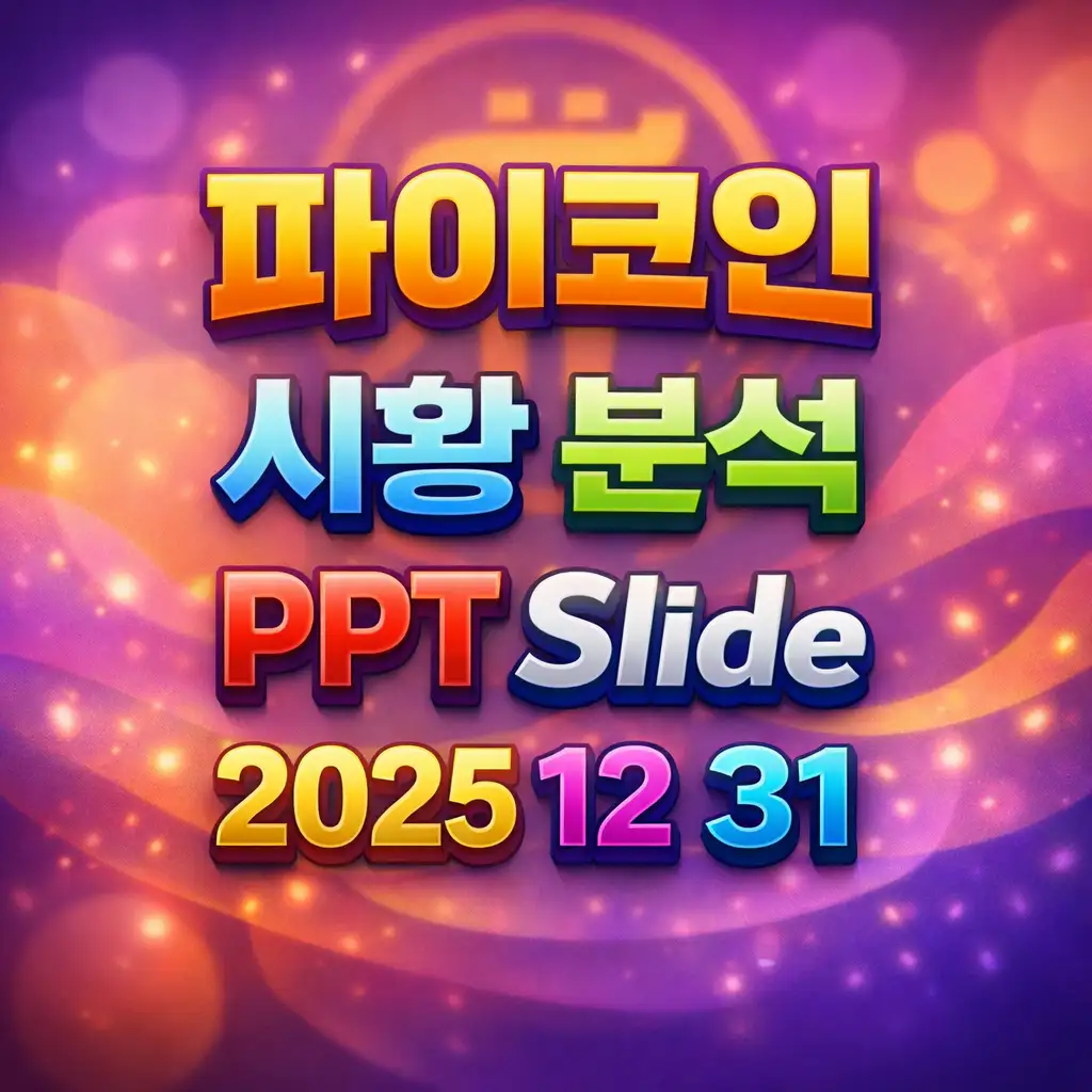 2025년 12월 31일 파이코인 시황 분석 슬라이드