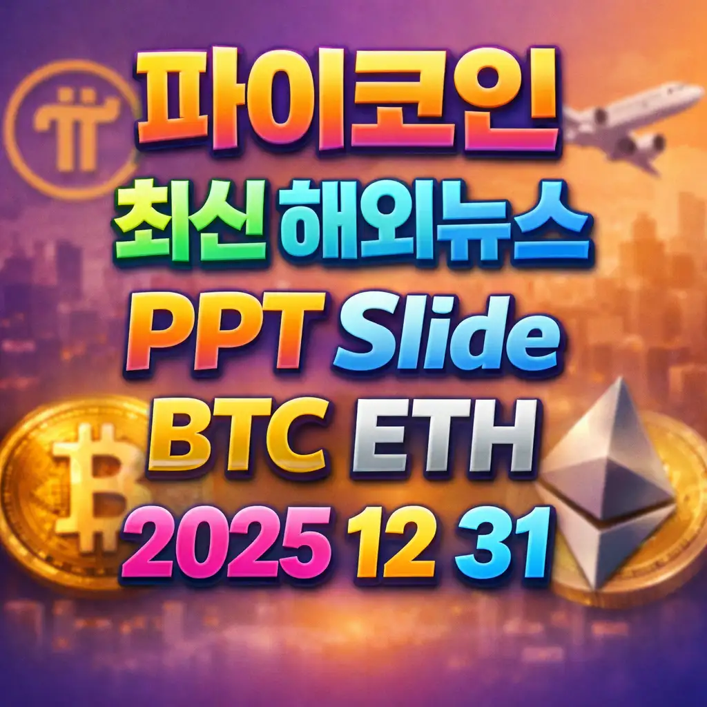 2025년 12월 31일 파이코인 최신 해외 뉴스 총정리 슬라이드