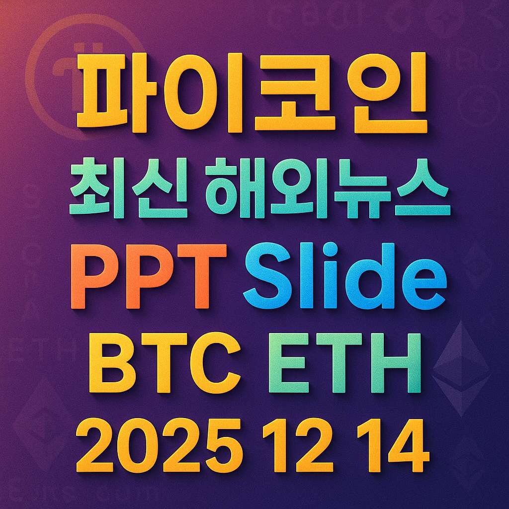 2025년 12월 14일 파이코인 최신 해외 뉴스 총정리 슬라이드
