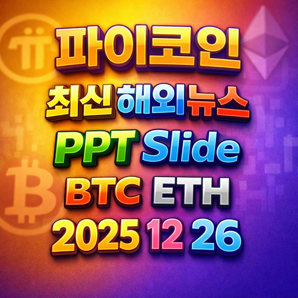 2025년 12월 26일 파이코인 최신 해외 뉴스 총정리 슬라이드