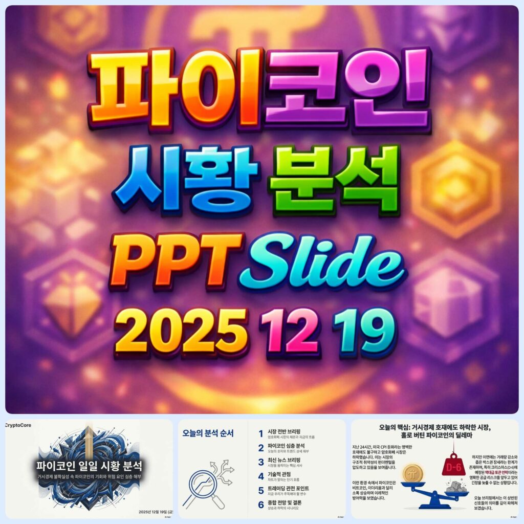 2025년 12월 19일 파이코인 시황 분석 슬라이드