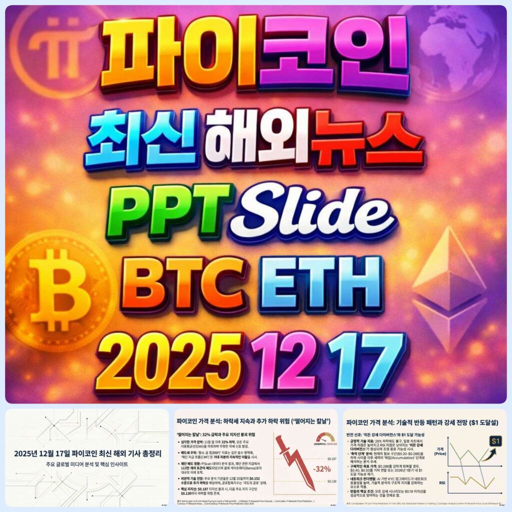 2025년 12월 17일 파이코인 최신 해외 뉴스 총정리 슬라이드