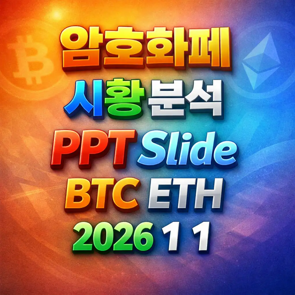 2026년 1월 1일 암호화폐 시황 분석 슬라이드