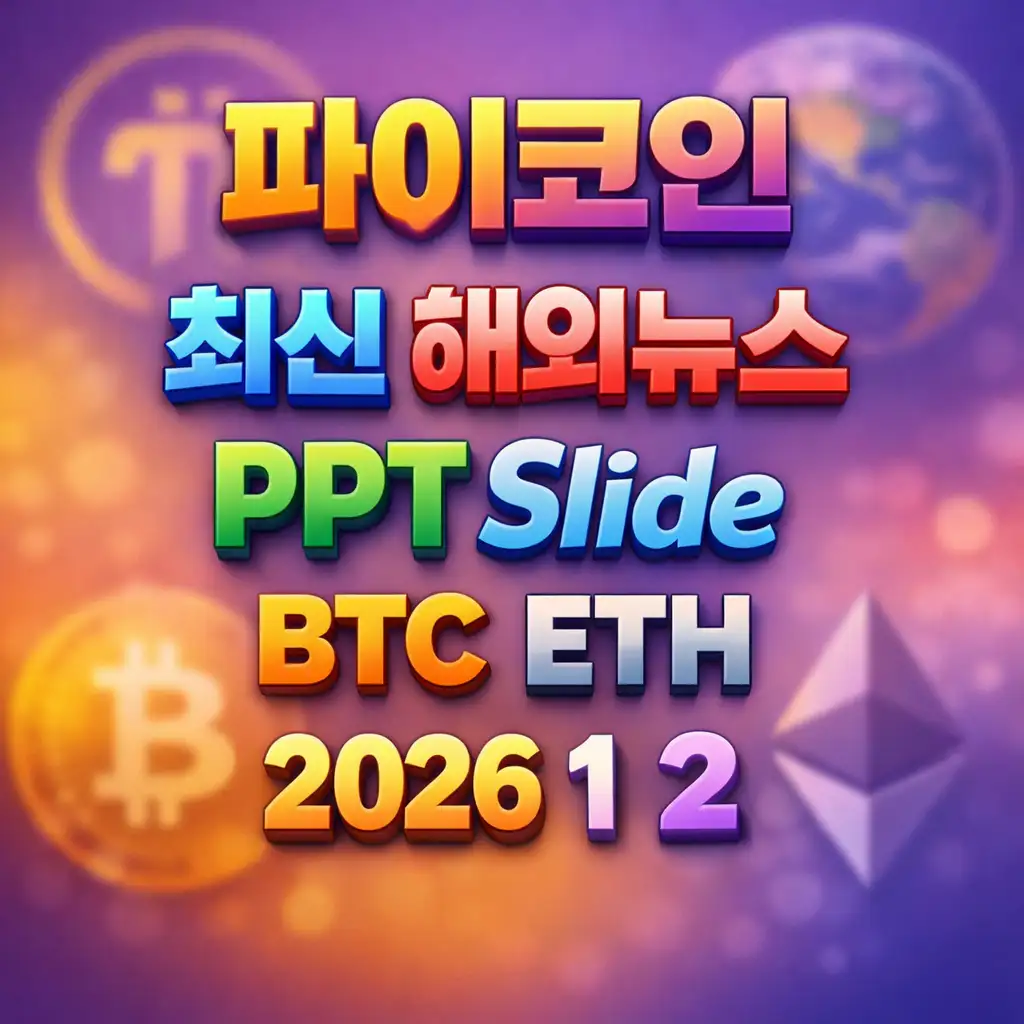 2026년 1월 2일 파이코인 최신 해외 뉴스 총정리 슬라이드