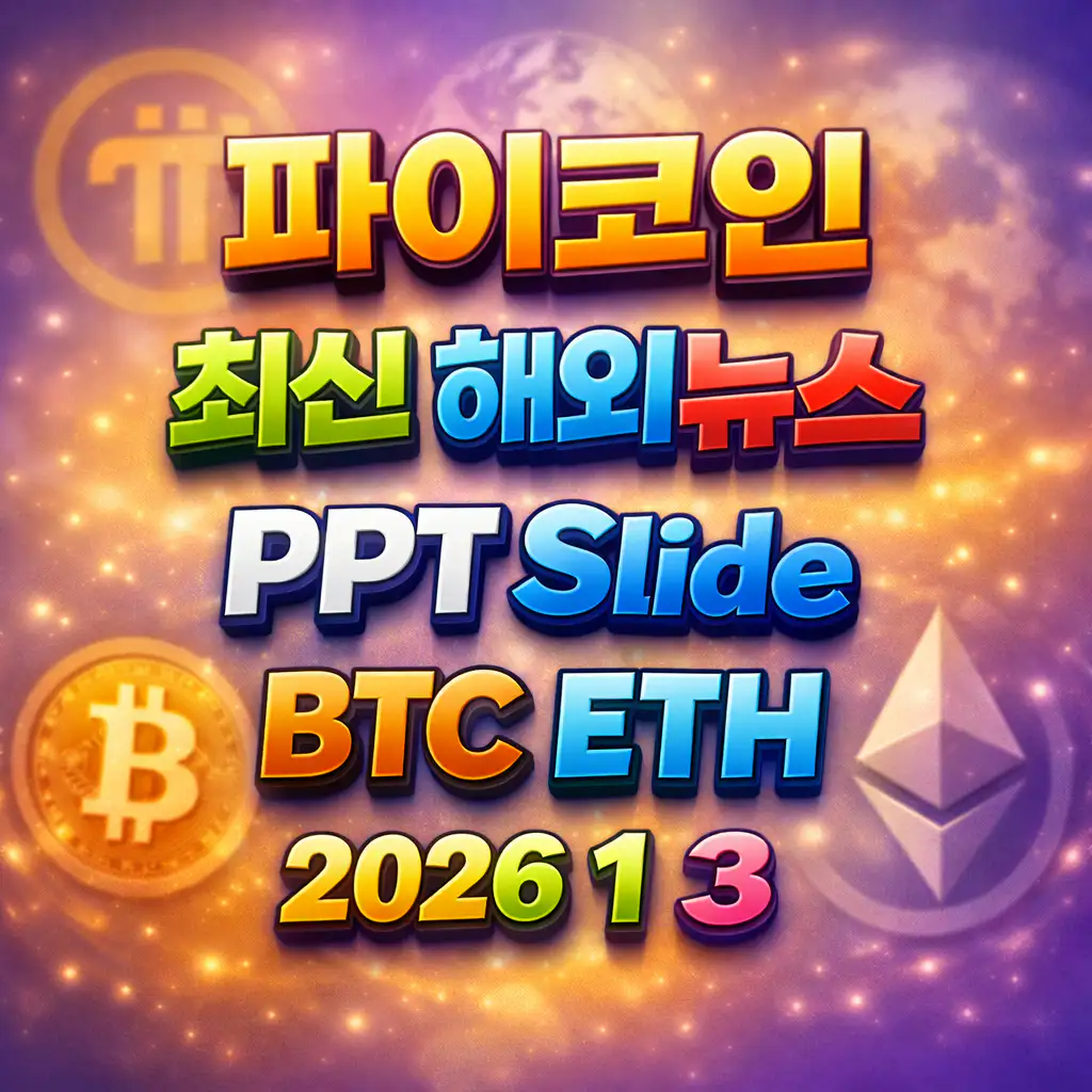 2026년 1월 3일 파이코인 최신 해외 뉴스 총정리 슬라이드