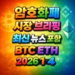 암호화폐 시장 브리핑 2026년 1월 3일 – 비트코인 이더리움 메인 이미지 인포그래픽