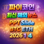 2026년 1월 4일 파이코인 최신 해외 뉴스 총정리 슬라이드