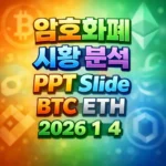 2026년 1월 4일 암호화폐 시황 분석 슬라이드
