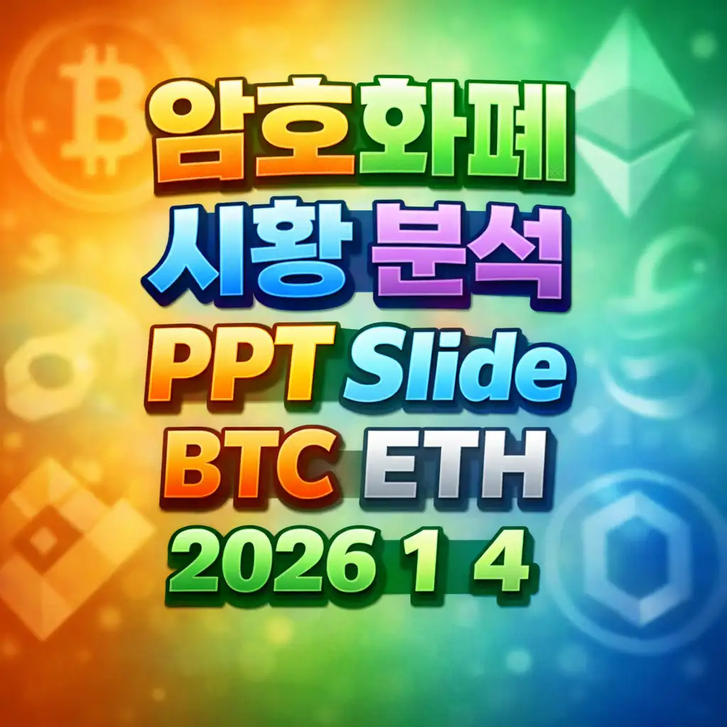 2026년 1월 4일 암호화폐 시황 분석 슬라이드