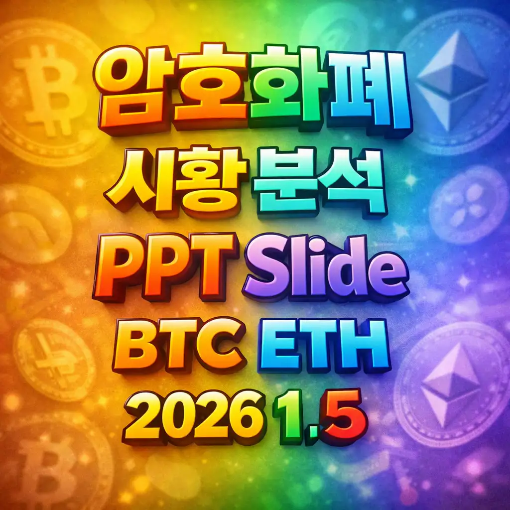 2026년 1월 5일 암호화폐 시황 분석 슬라이드
