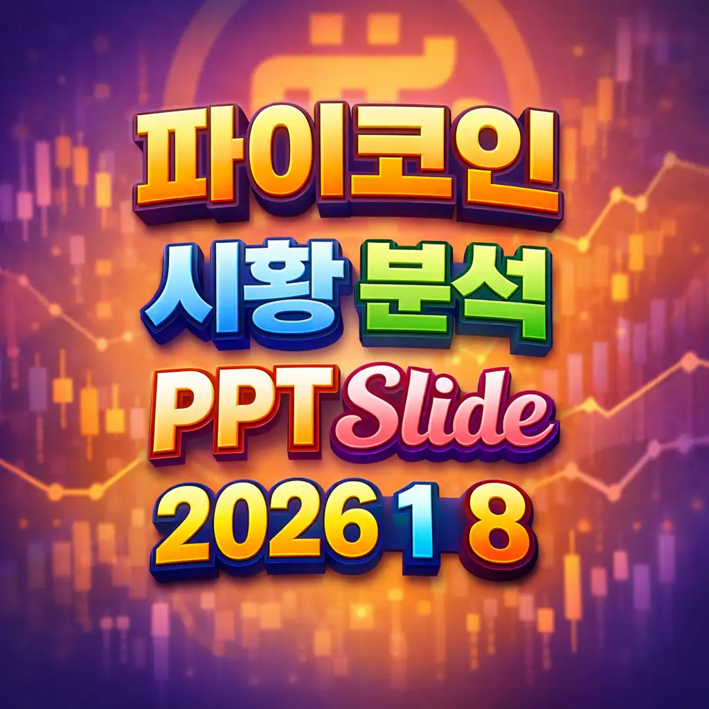 2026년 1월 8일 파이코인 시황 분석 슬라이드