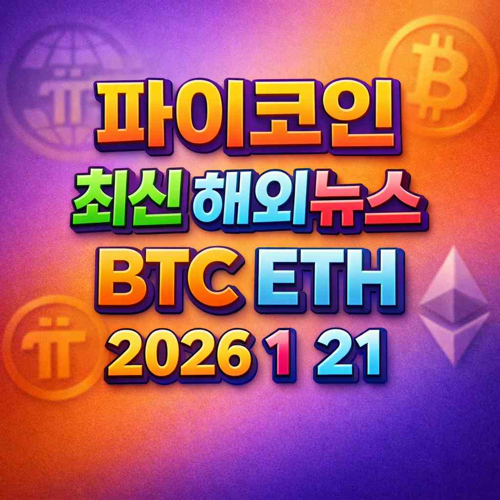 2026년 1월 21일 파이코인 최신 해외 뉴스 총정리