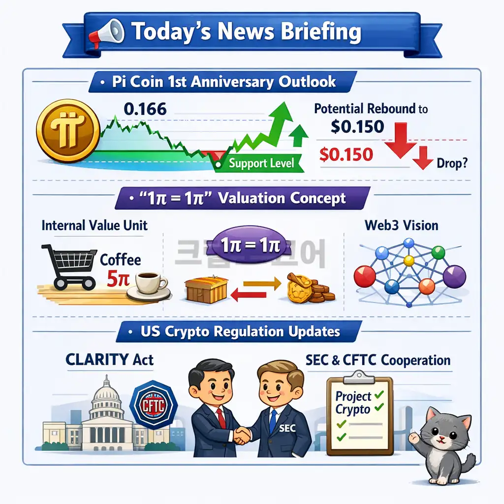 파이코인 24시간 가격 시세 지표 순위 2026년 1월 30일 뉴스 브리핑 인포그래픽