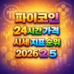파이코인 24시간 가격 시세 지표 순위 2026년 2월 5일 메인 이미지 인포그래픽